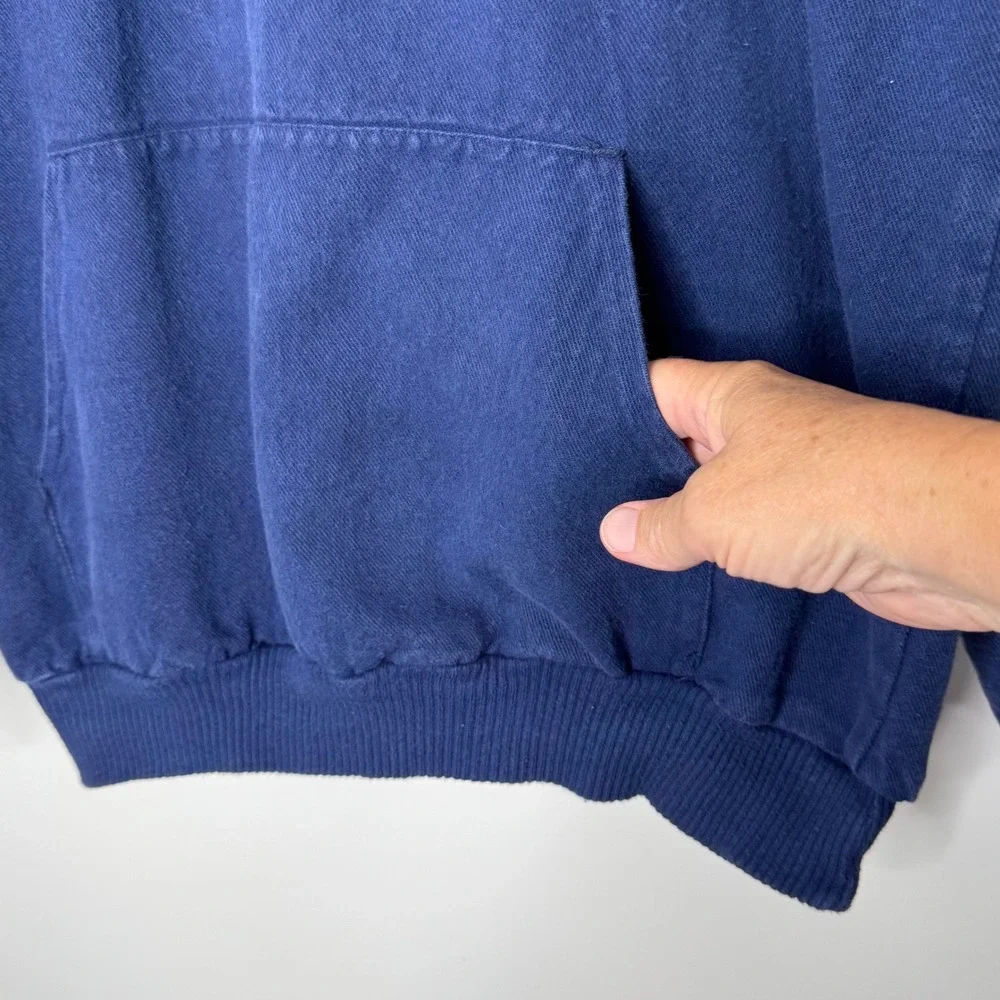 Vintage Crazy Shirts Hawaii Honolulu Hoodie Blue Medium - Picture 4 of 11